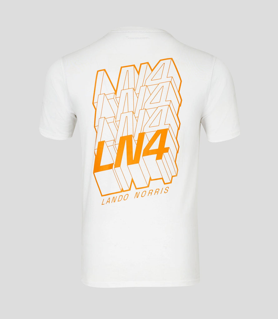 McLaren F1 Lando Norris Core Driver T-Shirt - Anthracite/White T-shirts McLaren-Castore 