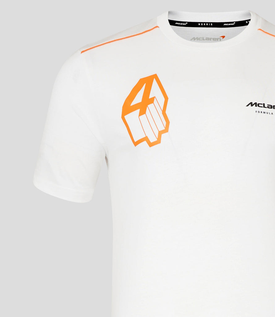 McLaren F1 Lando Norris Core Driver T-Shirt - Anthracite/White T-shirts McLaren-Castore 