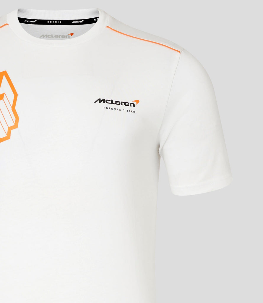 McLaren F1 Lando Norris Core Driver T-Shirt - Anthracite/White T-shirts McLaren-Castore 