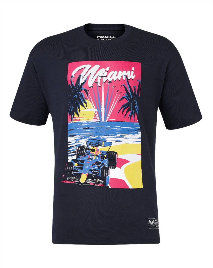 Red Bull Racing F1 Special Edition Miami GP Oversized T-Shirt- Navy T-shirts Red Bull Racing 