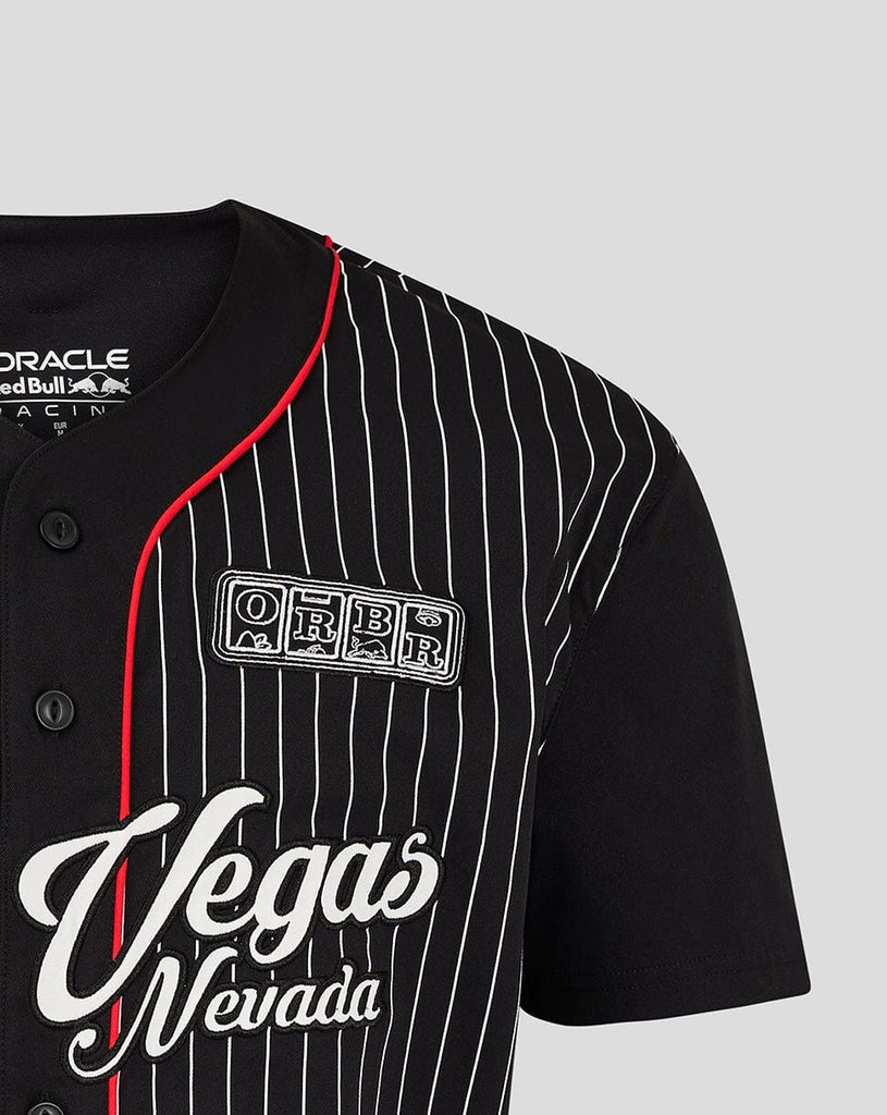 Red Bull Racing F1 Special Edition Las Vegas GP Baseball Jersey - Black Jersey Red Bull Racing 