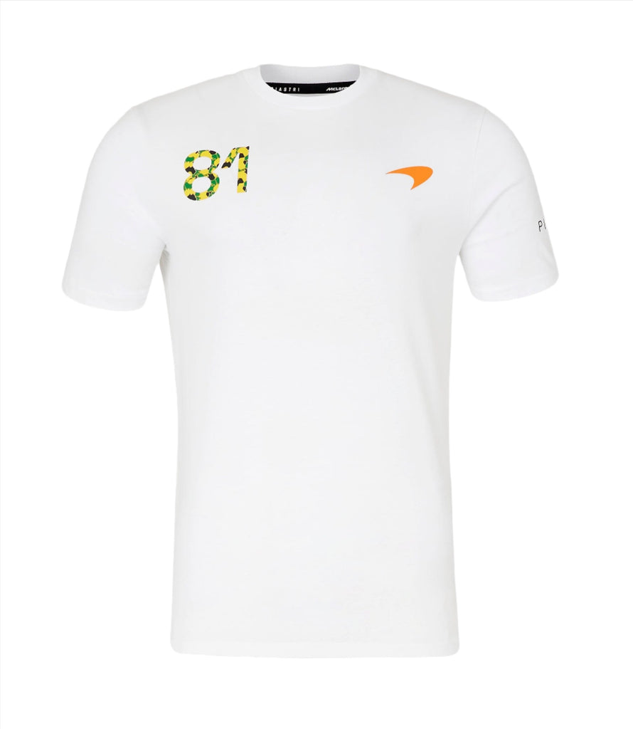 McLaren F1 Oscar Piastri Special Edition Australia T-Shirt- White T-shirts McLaren-Castore 