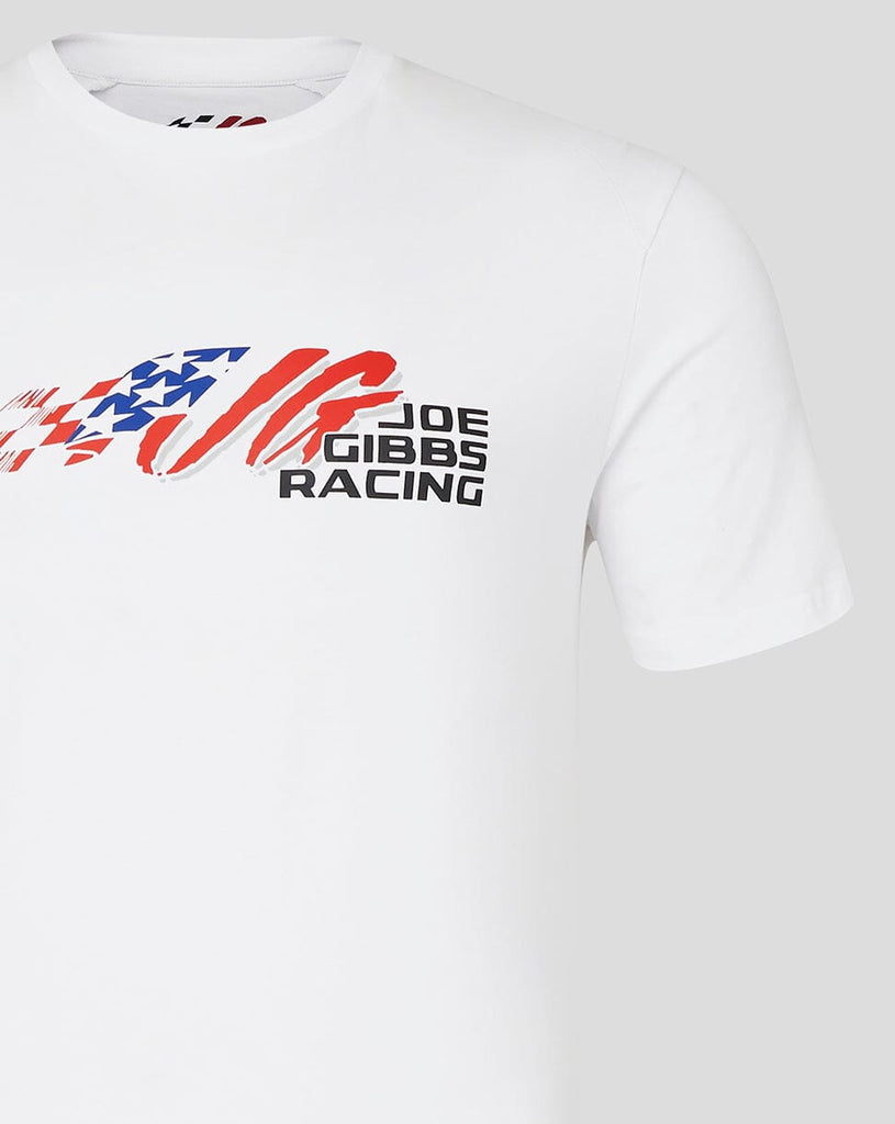 Joe Gibbs Racing Lifestyle USA T-Shirt - White T-shirts Joe Gibbs Racing 