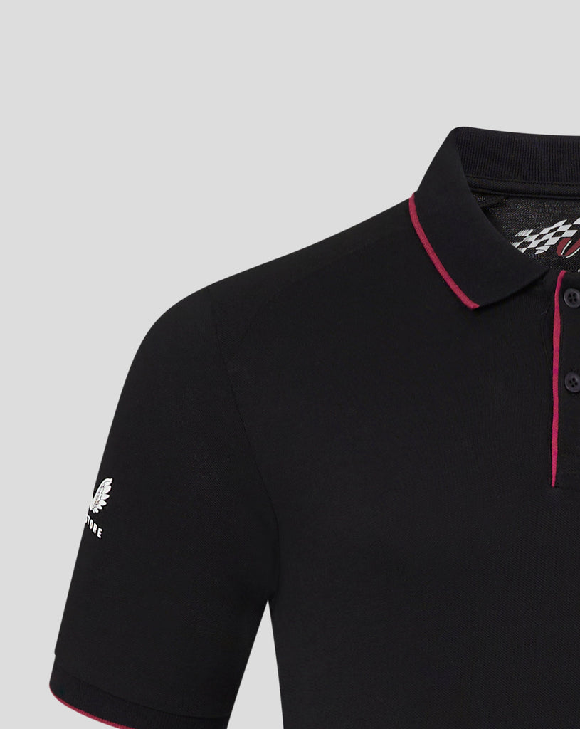 Joe Gibbs Racing Lifestyle Polo Shirt - Black/Burgundy Polos Joe Gibbs Racing 