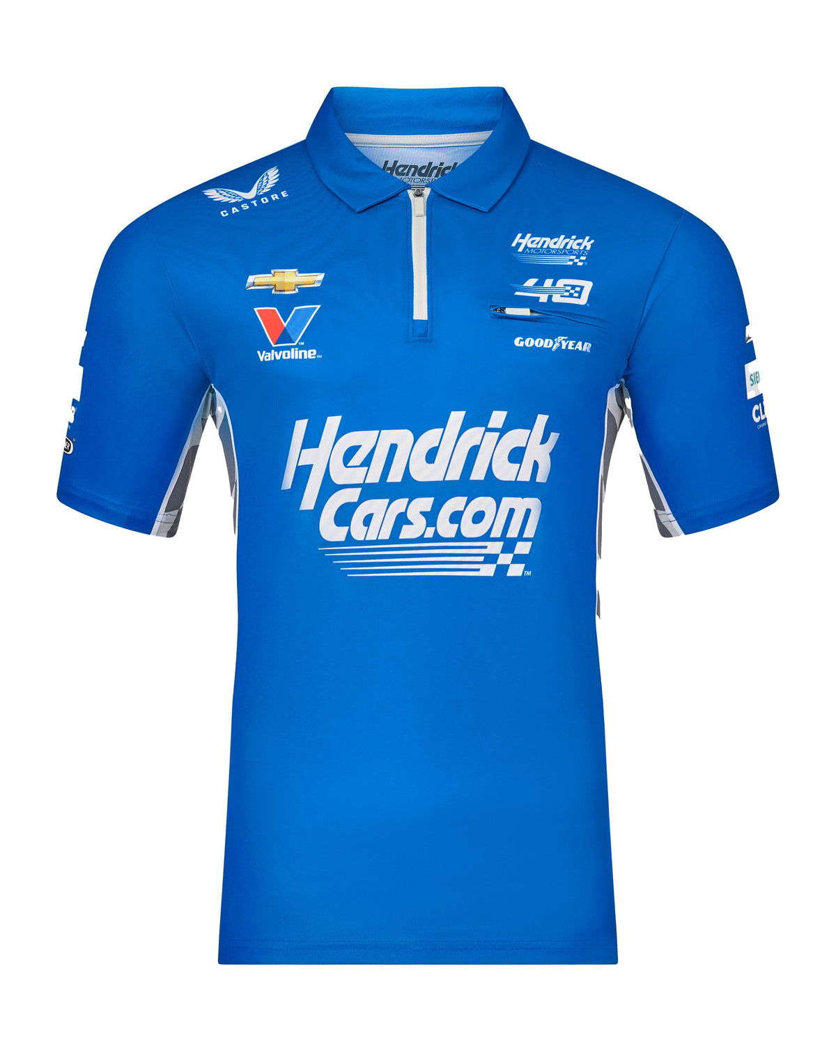 Hendrick Motorsport Kyle Larson Team Polo Shirt - Blue Polos Hendrick Motorsport 