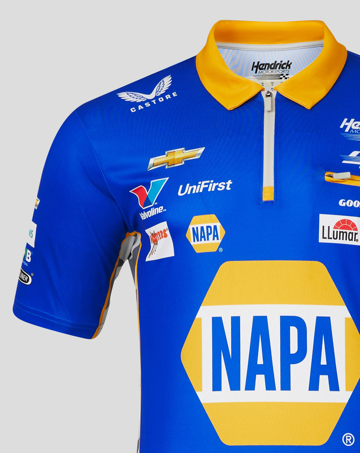 Hendrick Motorsport Chase Elliot #9 Napa Polo Shirt - Blue Polos Hendrick Motorsport 