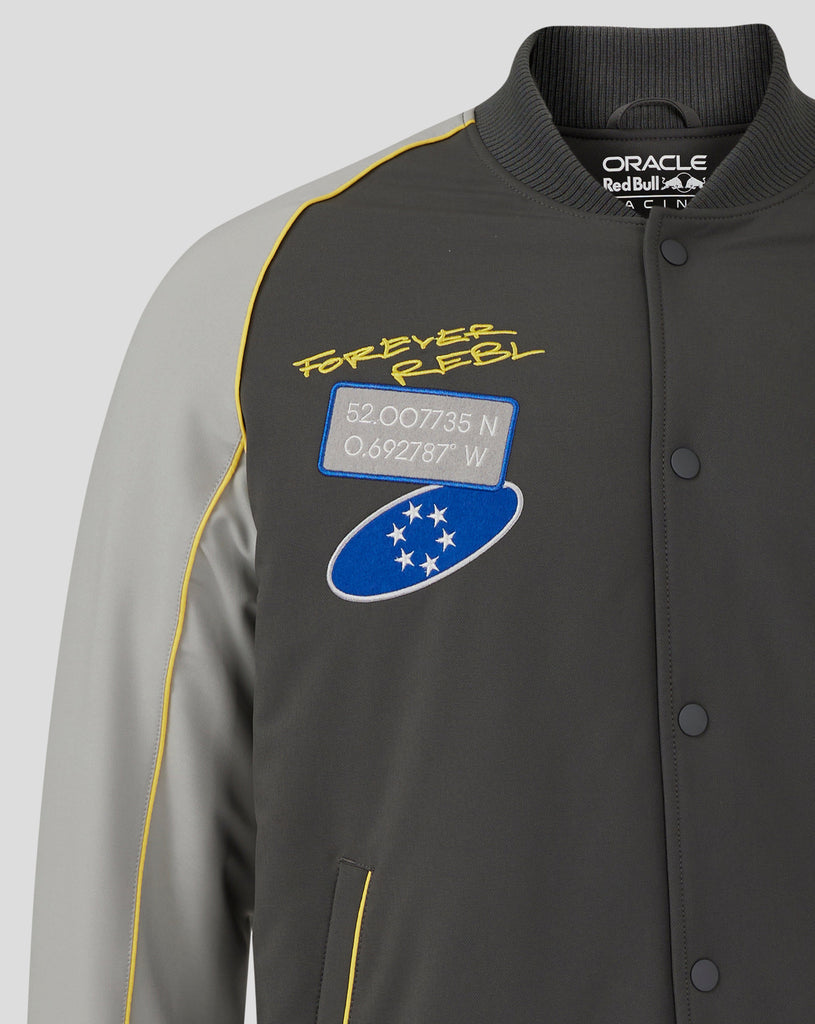 Red Bull Racing F1 20th Anniversary Bomber Jacket - Gray Jackets Red Bull Racing 