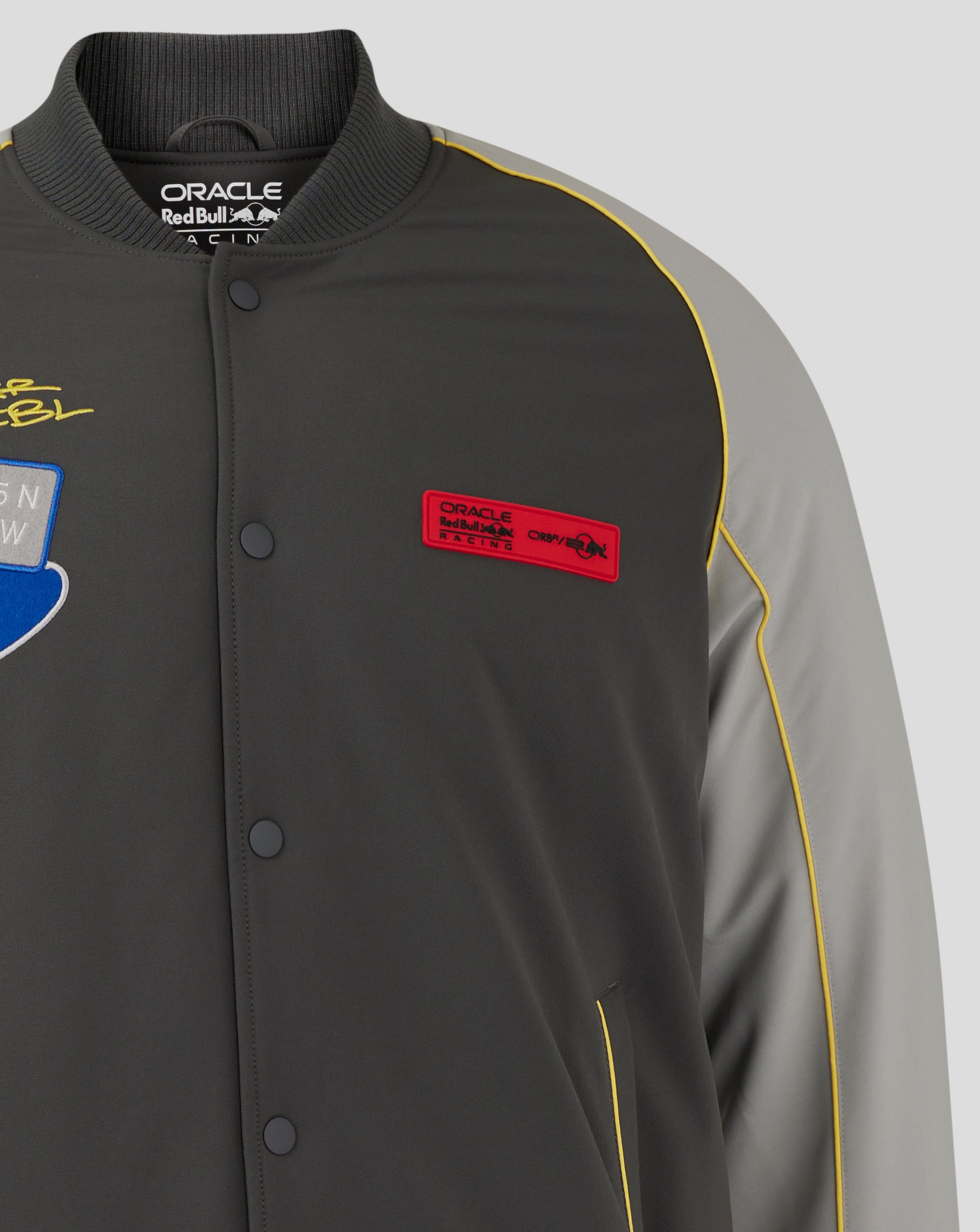 Red Bull Racing F1 20th Anniversary Bomber Jacket - Gray Jackets Red Bull Racing 