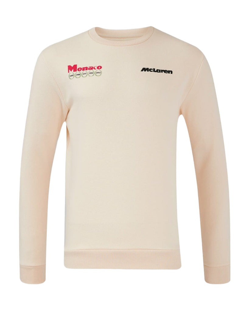McLaren Racing F1 Special Edition Monaco GP Heritage Sweatshirt - Off White Sweatshirt McLaren-Castore 