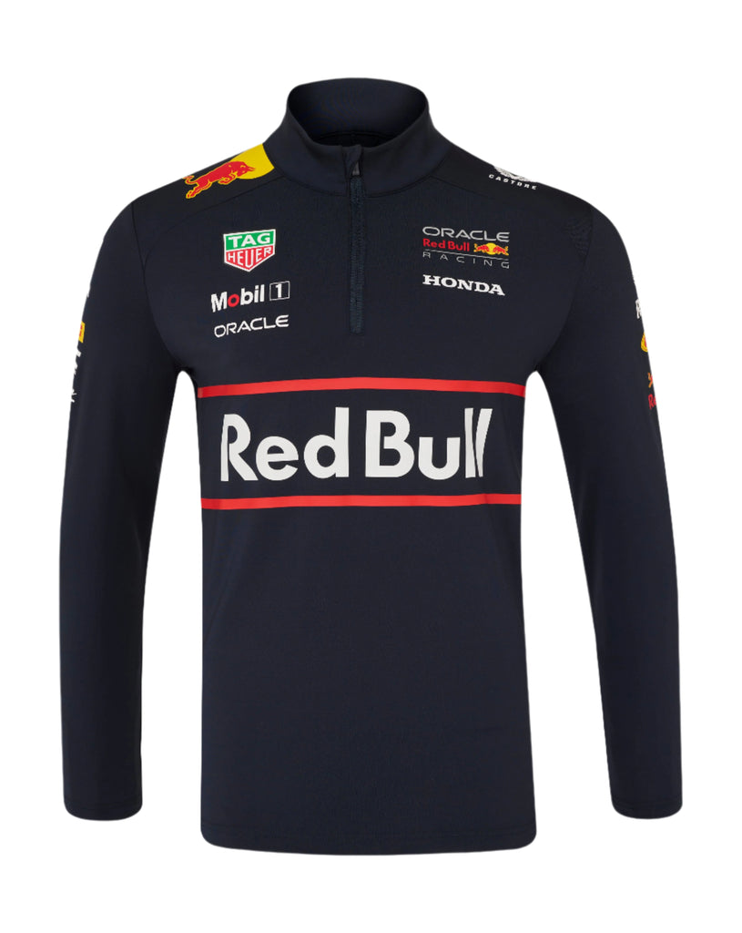 Red Bull Racing F1 2025 Team 1/4 Zip Mid Layer - Navy Jackets Red Bull Racing 