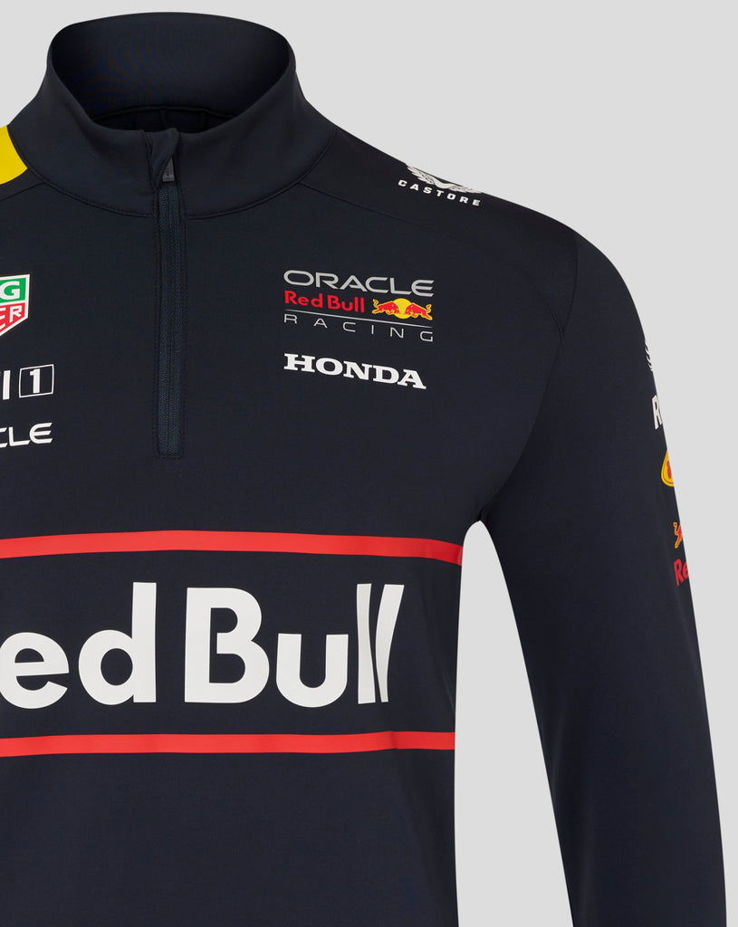 Red Bull Racing F1 2025 Team 1/4 Zip Mid Layer - Navy Jackets Red Bull Racing 