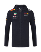 Red Bull Racing F1 2025 Team Full Zip Hooded Sweatshirt- Navy Hoodies Red Bull Racing 