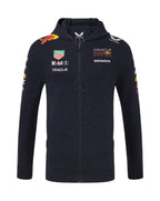 Red Bull Racing F1 2025 Team Full Zip Hooded Sweatshirt- Navy Hoodies Red Bull Racing 