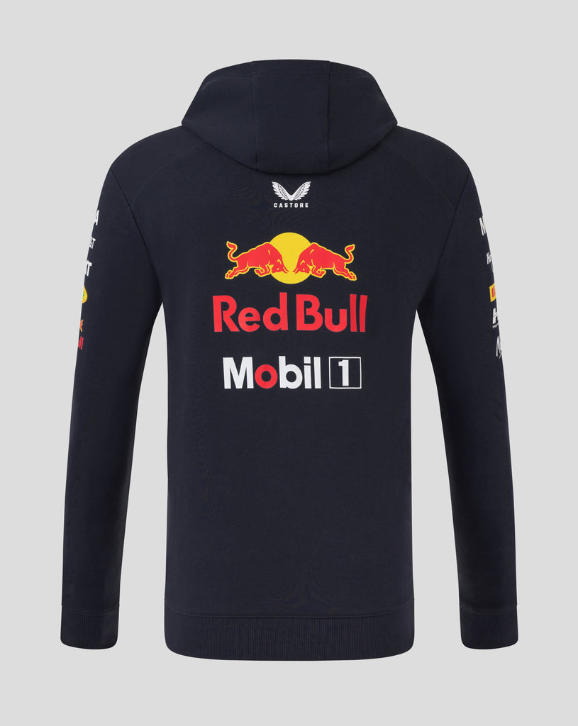 Red Bull Racing F1 2025 Team Full Zip Hooded Sweatshirt- Navy Hoodies Red Bull Racing 