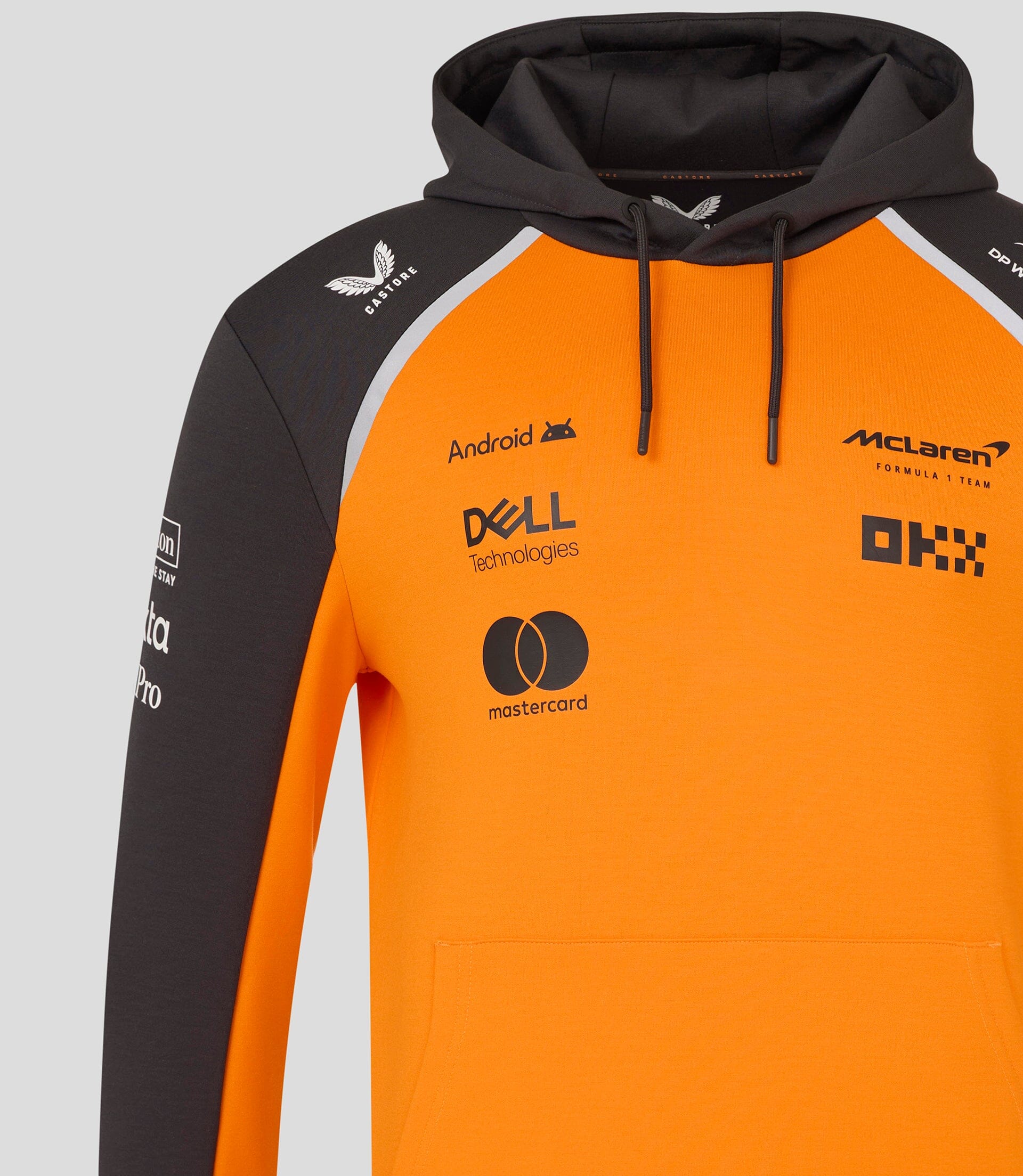 Sweat à Capuche Castore McLaren F1 2025 Équipe – Papaya Iconique, Confort Premium Pour Vrais Fans