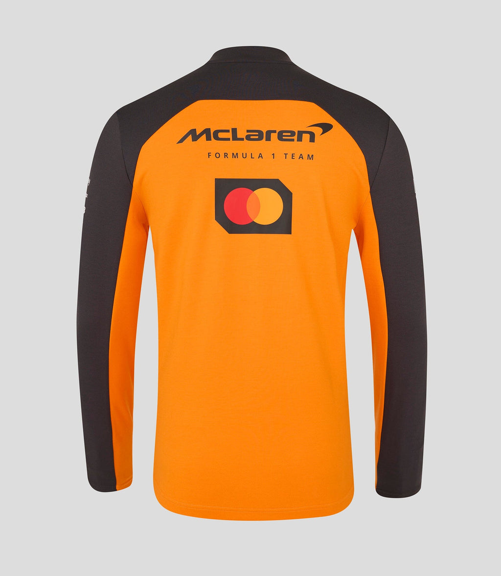 McLaren F1 2025 Team 1/4 Zip Mid Layer - Papaya Jackets McLaren-Castore 