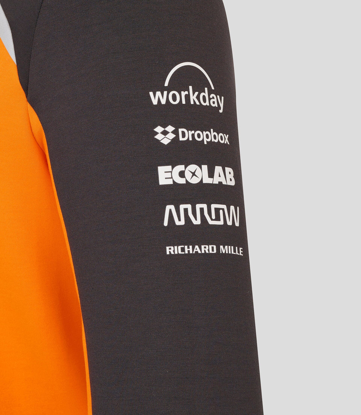 McLaren F1 2025 Team 1/4 Zip Mid Layer - Papaya Jackets McLaren-Castore 
