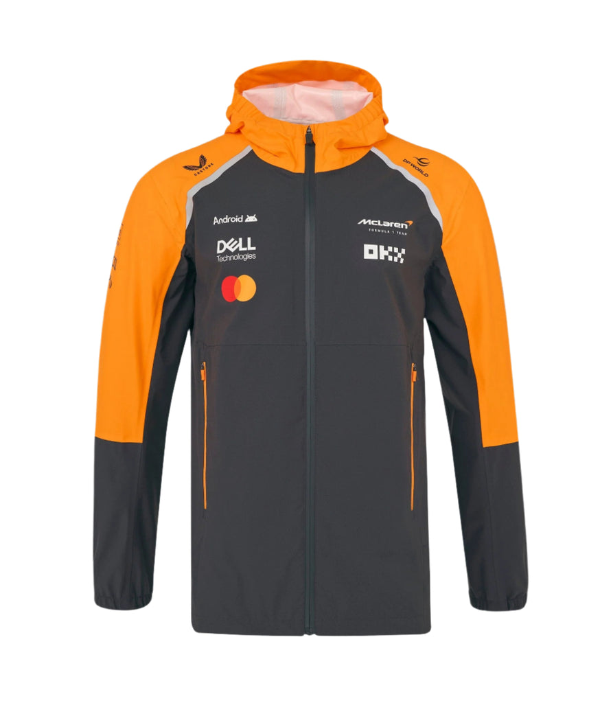 McLaren F1 2025 Team Lightweight Rain Jacket - Phantom Jackets McLaren-Castore 