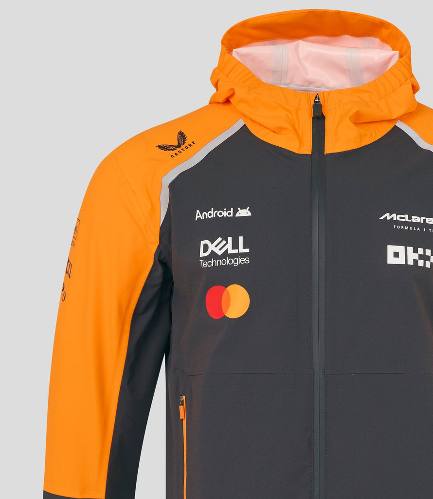 McLaren F1 2025 Team Lightweight Rain Jacket - Phantom Jackets McLaren-Castore 