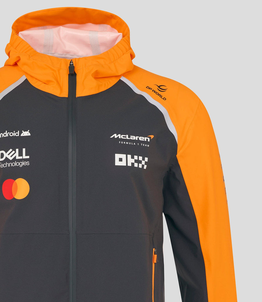 McLaren F1 2025 Team Lightweight Rain Jacket - Phantom Jackets McLaren-Castore 