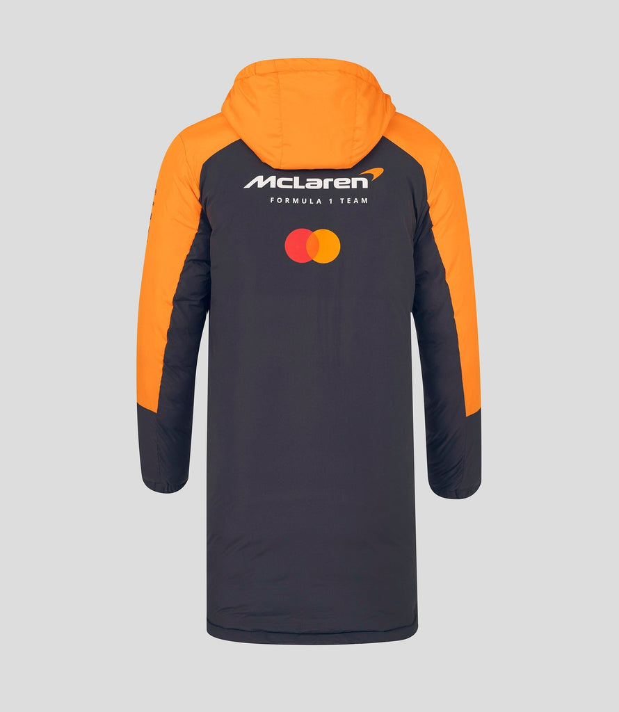 McLaren F1 2025 Team Longline Padded Jacket - Phantom Jackets McLaren-Castore 