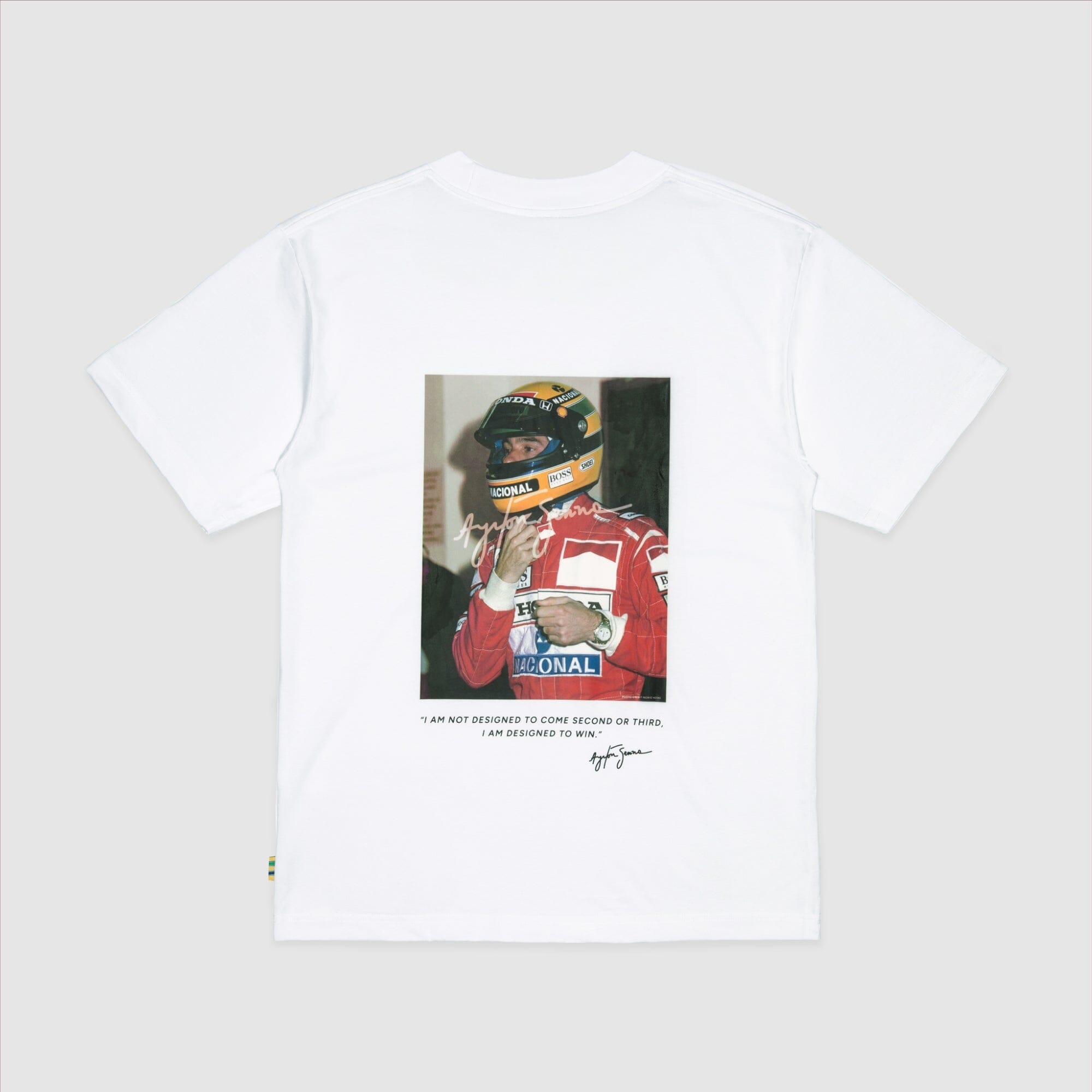 Ayrton Senna F1 x Tag Heuer 88 T-Shirt - White/Black – CMC