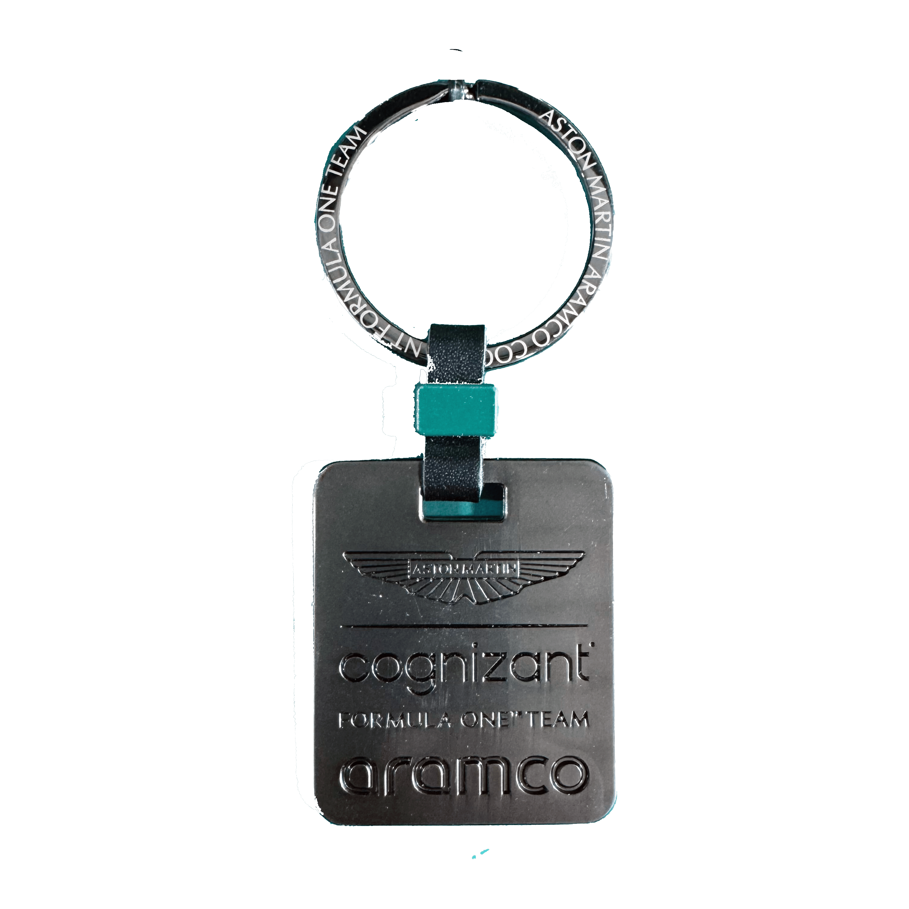 Aston Martin Cognizant Aramco F1 Team Square Keyring Keyrings Aston Martin F1 
