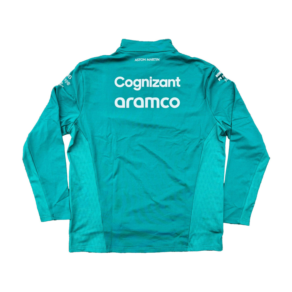 Aston Martin Aramco F1 Men's Team Mid Layer Jacket- Green Jackets Aston Martin F1 