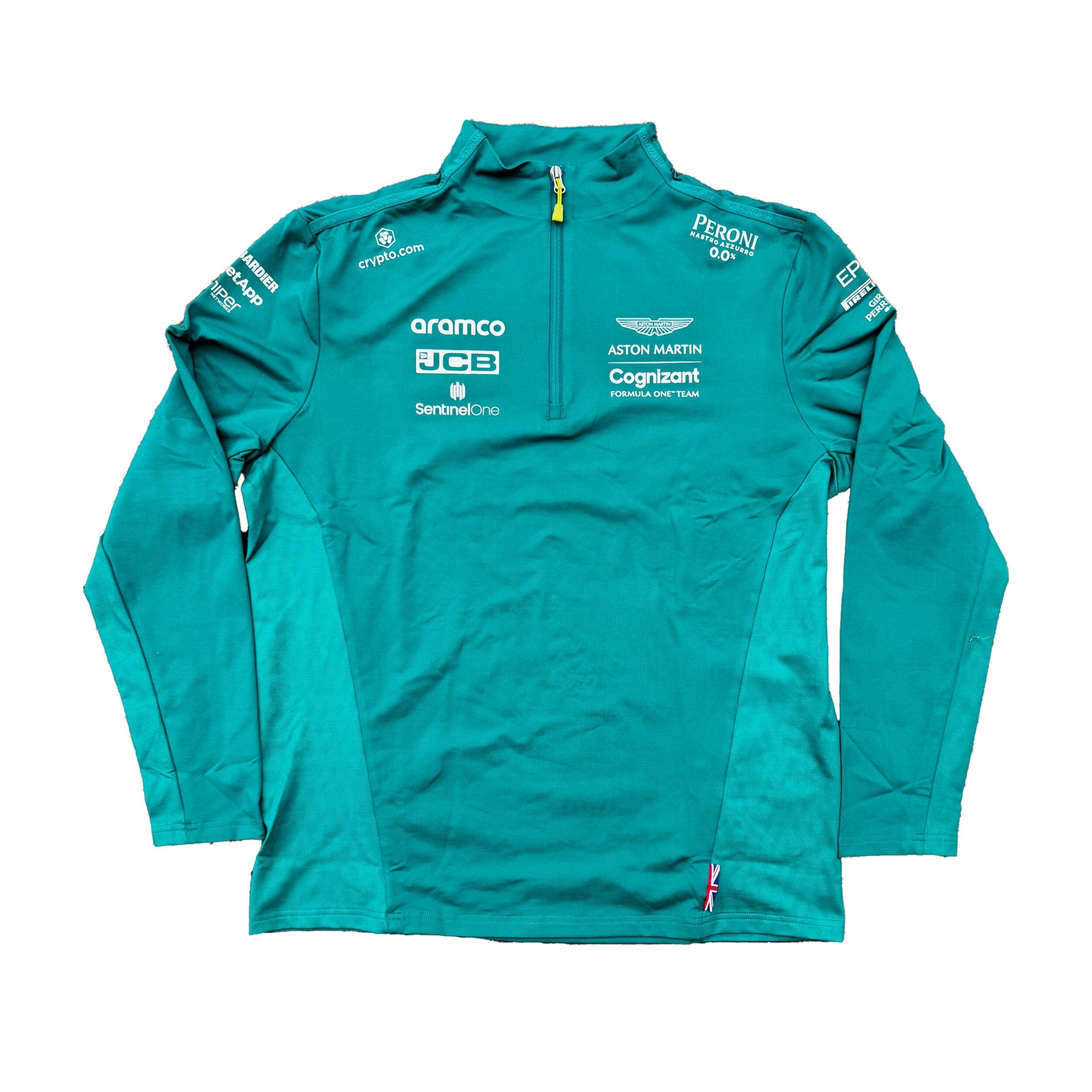 Aston Martin Aramco F1 Men's Team Mid Layer Jacket- Green