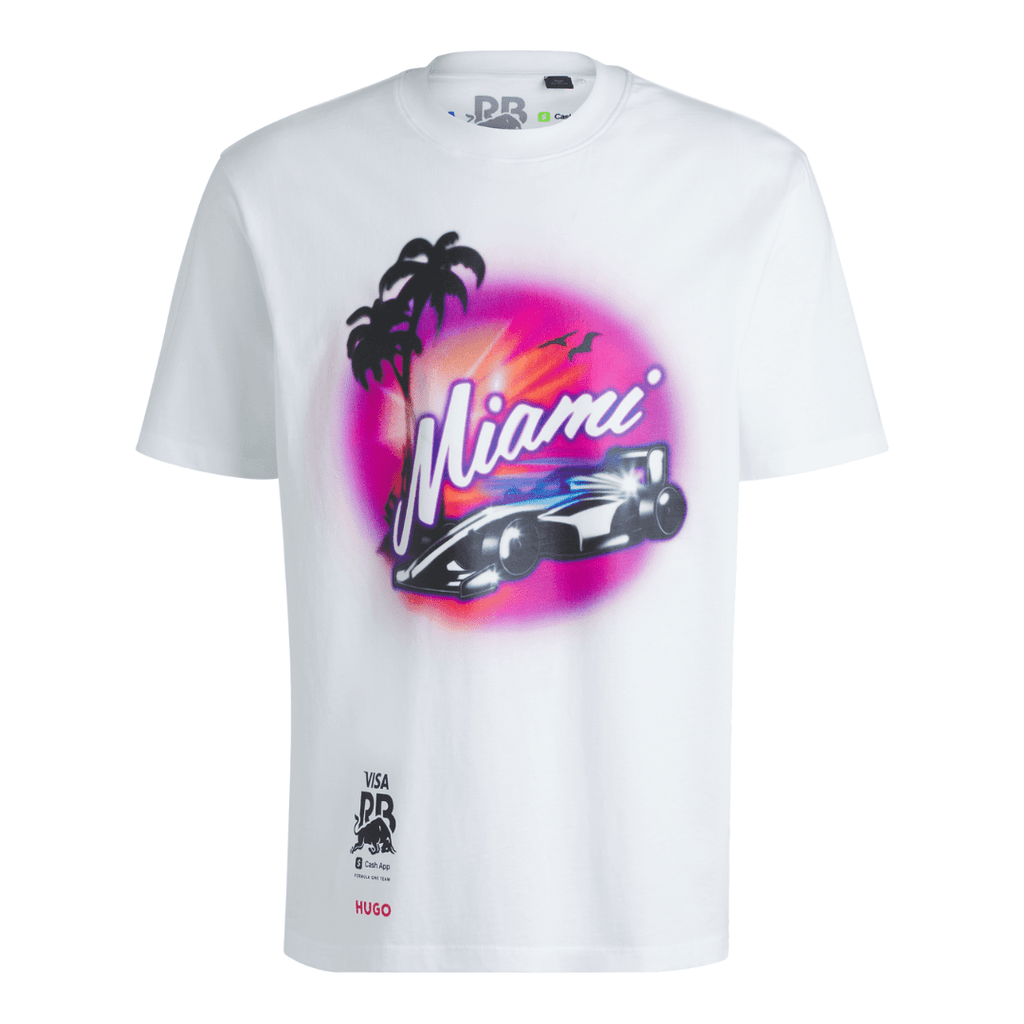 Visa Cash App RB F1 Special Edition Miami GP T-Shirt - White T-shirts Visa Cash App RB 