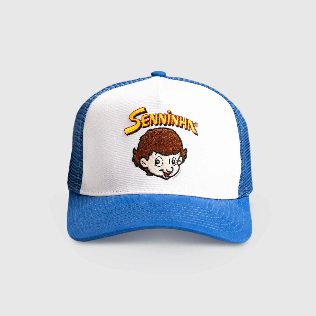 Ayrton Senna F1 Senninha Trucker Hat - Blue Hats Ayrton Senna 