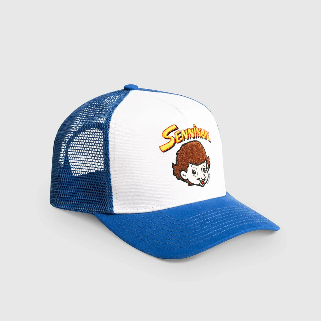 Ayrton Senna F1 Senninha Trucker Hat - Blue Hats Ayrton Senna 