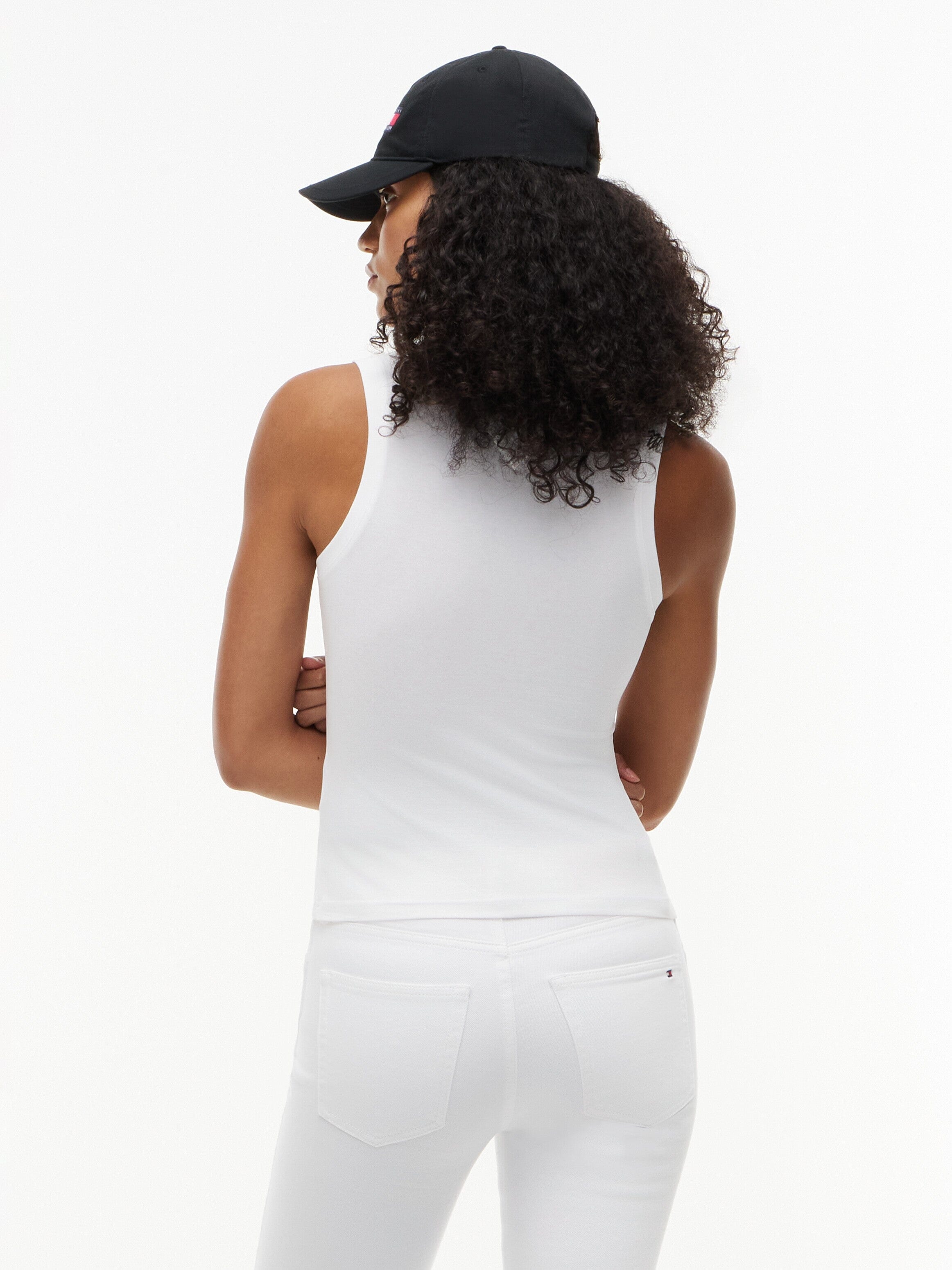 Cadillac F1 Women's Logo Tank Top - White Tank Tops Cadillac F1 