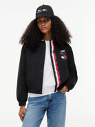 Cadillac F1 Racing Women's Logo Coach Jacket - Black Jackets Cadillac F1 