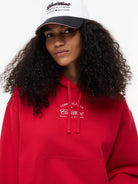 Cadillac F1 Women's Boxy Varsity Hoodie - Red Hoodies Cadillac F1 