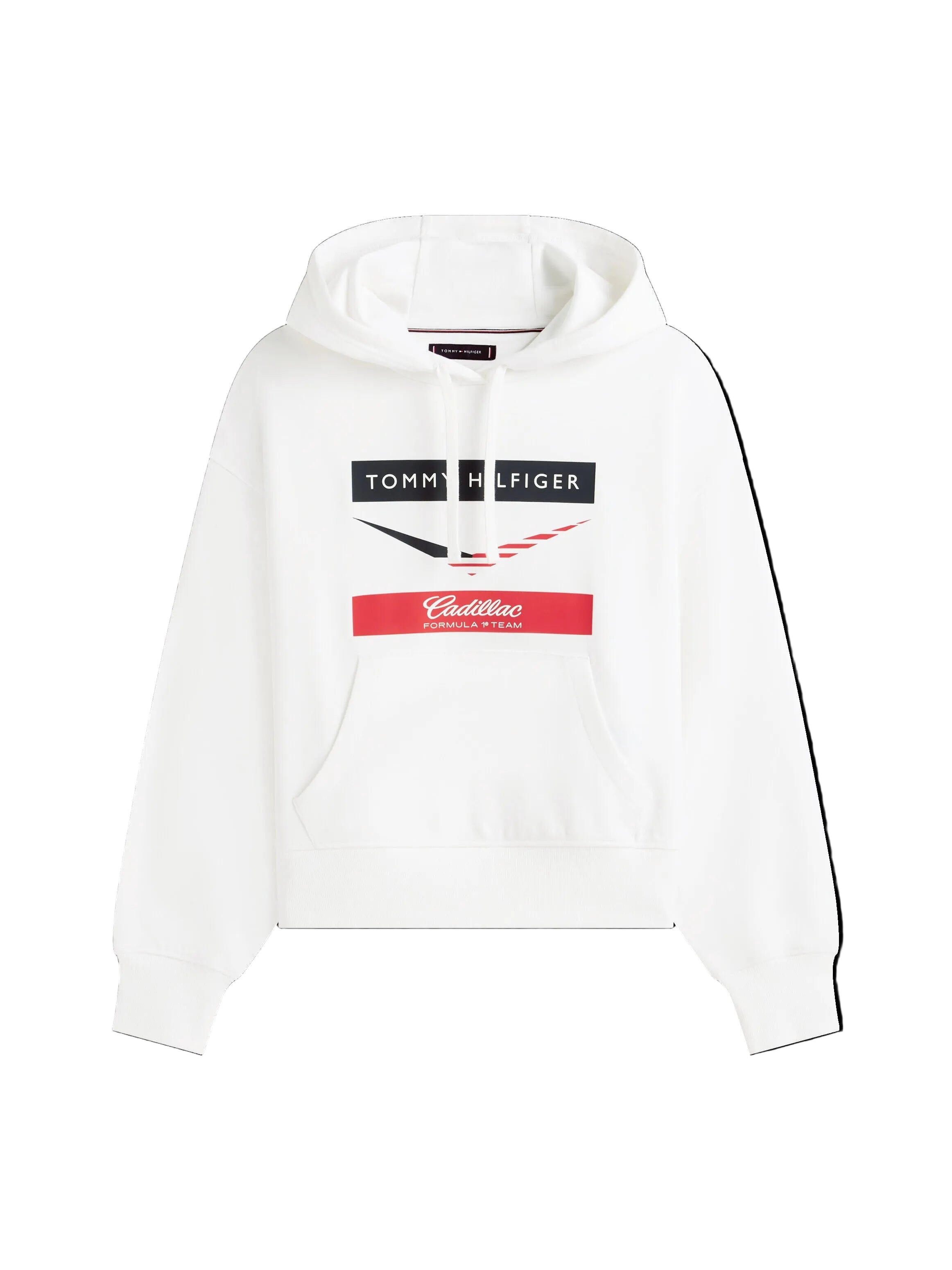 Cadillac F1 Women's Chevron Hoodie - White Hoodies Cadillac F1 