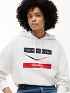 Cadillac F1 Women's Chevron Hoodie - White Hoodies Cadillac F1 