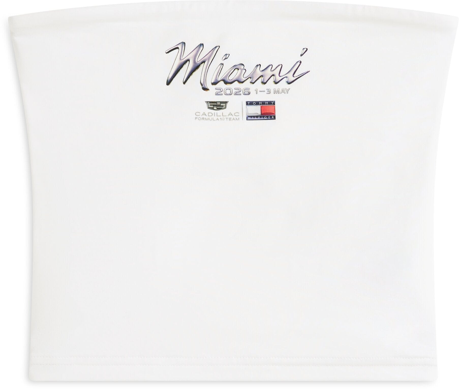 Cadillac F1 Racing Women's Special Edition Miami GP Tube Top - White Tank Tops Cadillac F1 
