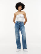 Cadillac F1 Racing Women's Special Edition Miami GP Tube Top - White Tank Tops Cadillac F1 