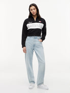 Cadillac F1 Racing Women's Special Edition Miami GP 1/2 Zip Sweatshirt - White Sweatshirt Cadillac F1 
