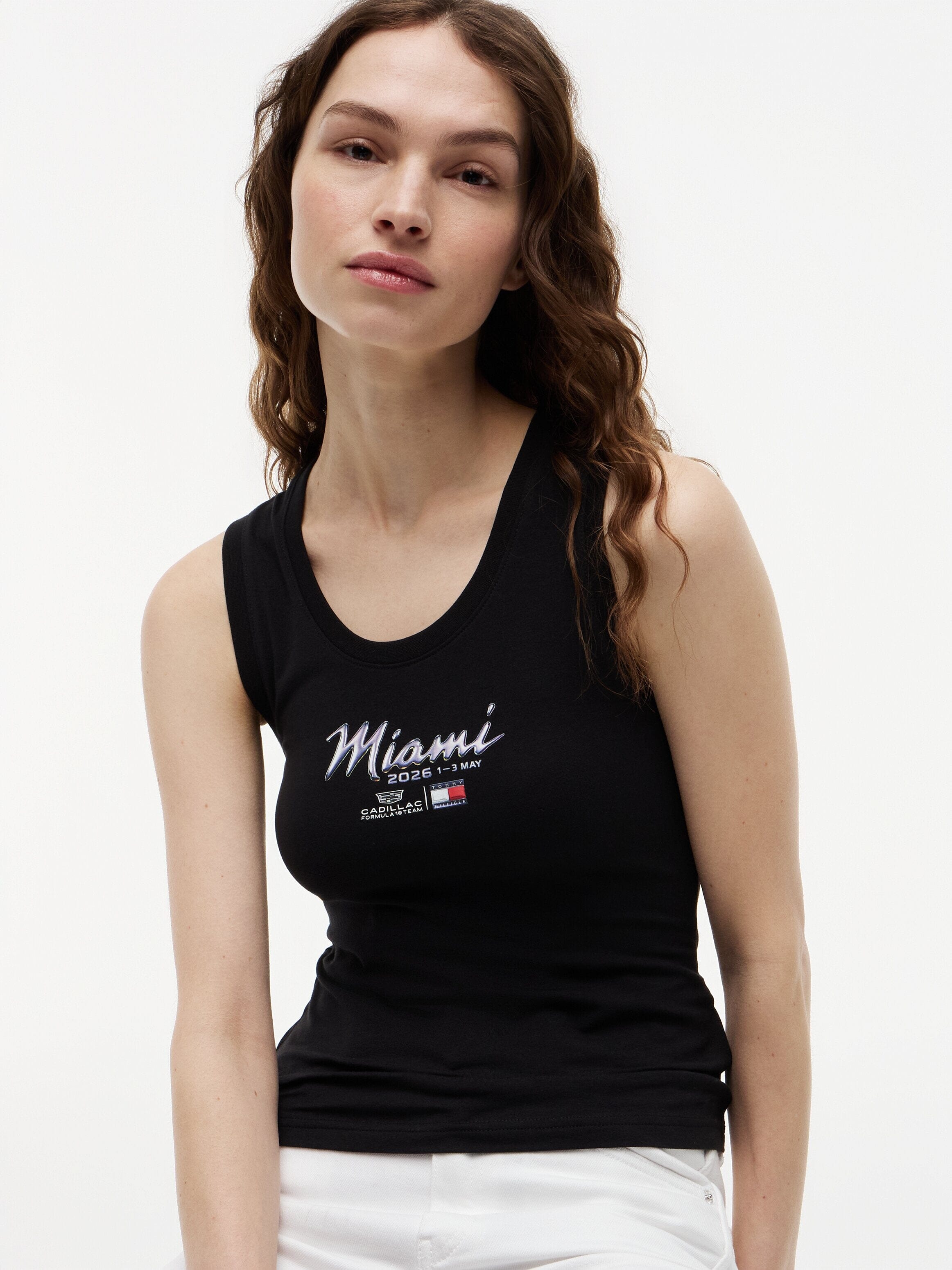 Cadillac F1 Racing Women's Special Edition Miami GP Tank Top - Black T-shirts Cadillac F1 