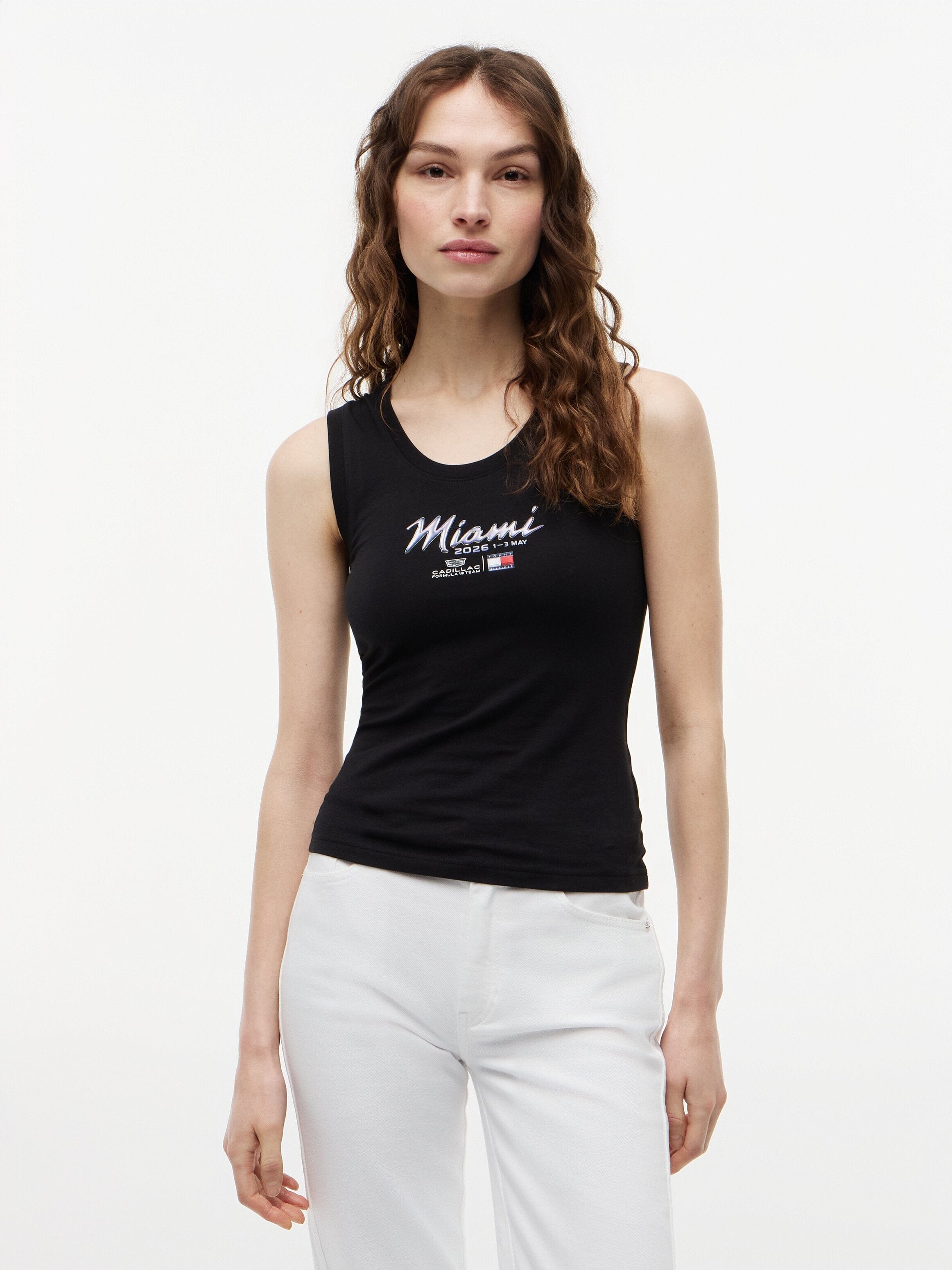 Cadillac F1 Racing Women's Special Edition Miami GP Tank Top - Black T-shirts Cadillac F1 