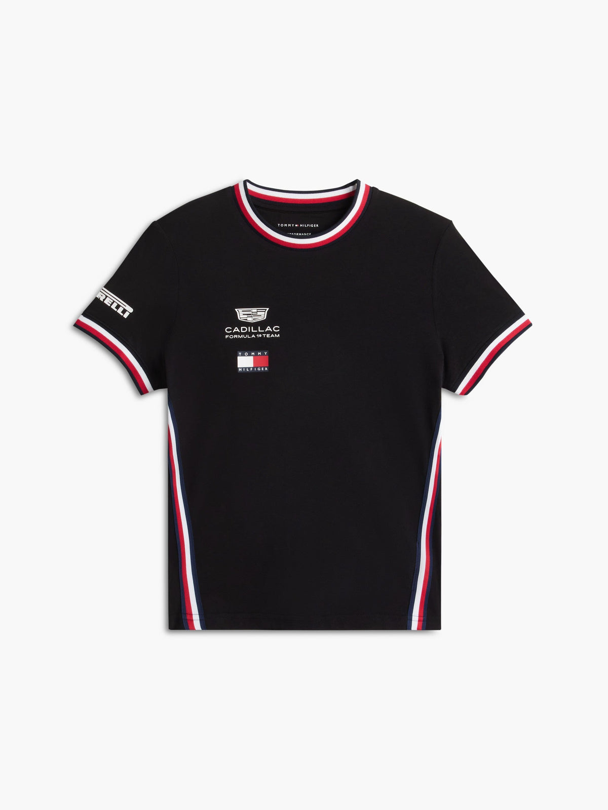 Cadillac F1 Racing Women's 2026 Team T-Shirt - White/Black T-shirts Cadillac F1 XXS Black 