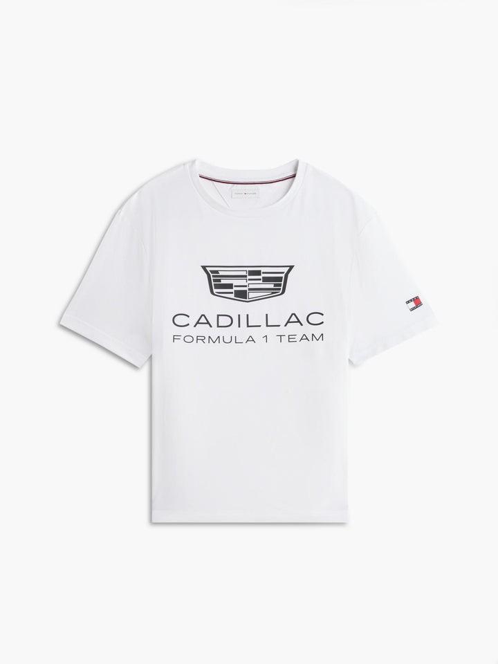 Cadillac F1 Racing Women's Shield T-Shirt - White T-shirts Cadillac F1 
