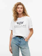 Cadillac F1 Racing Women's Shield T-Shirt - White T-shirts Cadillac F1 