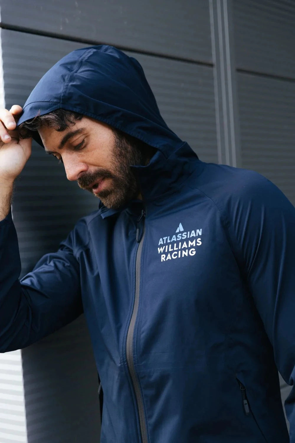 PUMA Atlassian Williams Racing レインジャケット Atlassian Williams Racing F1 Reflo Travel Waterproof Jacket - Navy