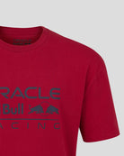 Red Bull Racing F1 Relaxed Fit Large Front Logo T-shirt - Night Sky/Chilli Pepper T-shirts Red Bull Racing 