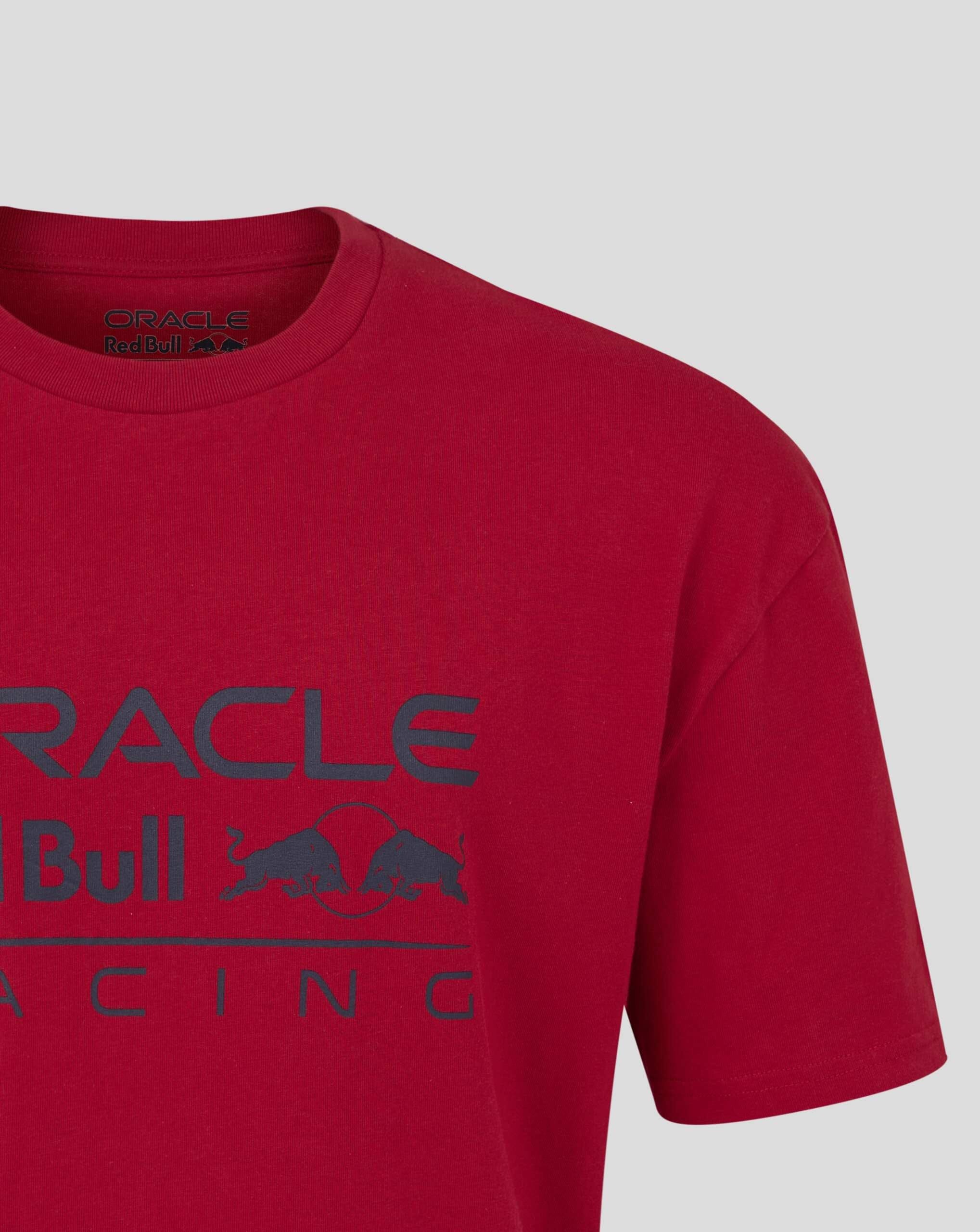 Red Bull Racing F1 Relaxed Fit Large Front Logo T-shirt - Night Sky/Chilli Pepper T-shirts Red Bull Racing 