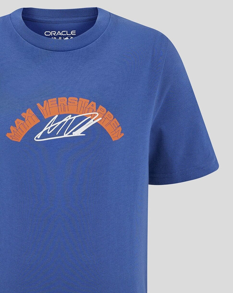 Red Bull Racing F1 Kids Max Verstappen Special Edition Zandvoort Netherlands T-Shirt- Youth Blue T-shirts Red Bull Racing 