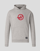 Haas Racing F1 Logo Hoodie - Gray Marl Hoodies Haas F1 Racing Team 